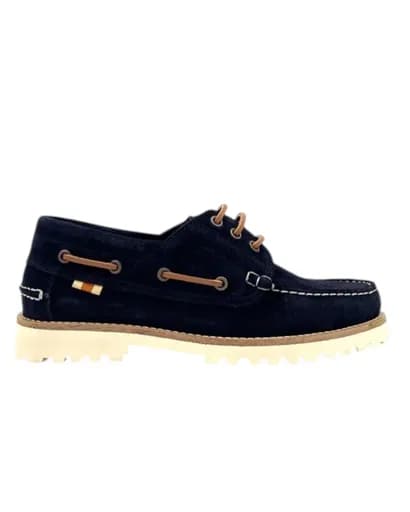 Lumberjack Ανδρικά Δερμάτινα Παπούτσια Loafer Freeman 102268828-Navy Blue Μπλε