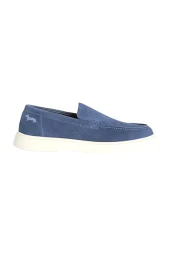 HARMONT&BLAINE ΠΑΠΟΥΤΣΙΑ LOAFER SUEDE ΡΑΦ ΜΠΛΕ